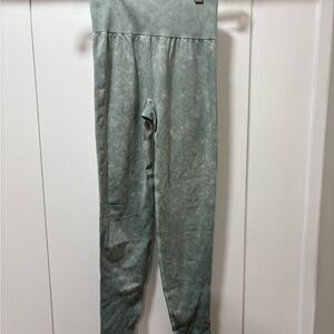 Victoria's Secret Pink Seamless Leggings Active Women's Size XS Green Stretch